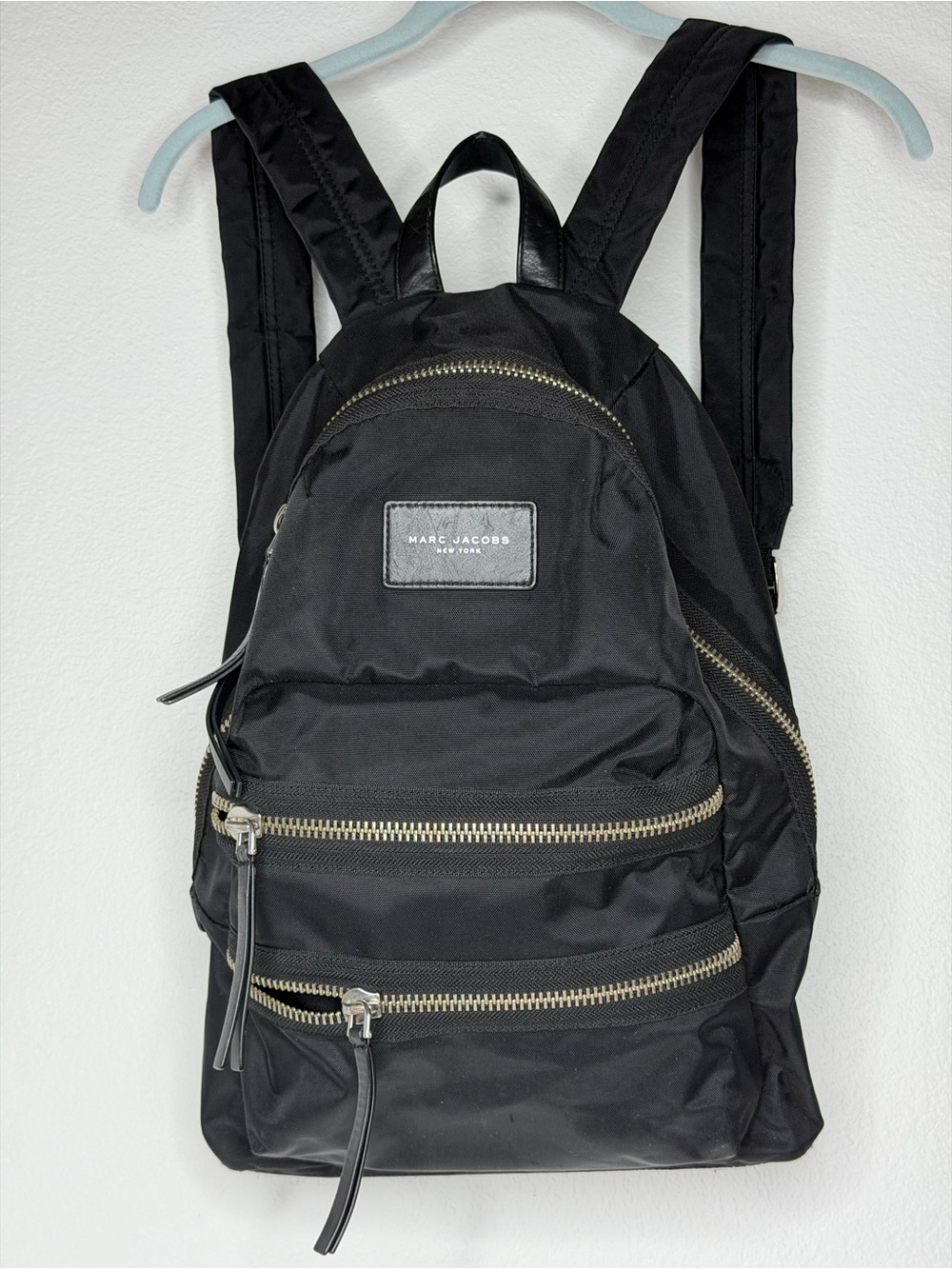 MARC JACOBS black Nylon Biker Backpack